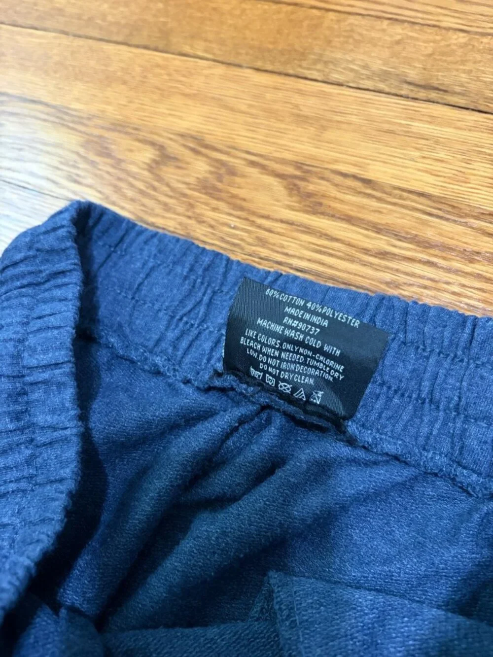 True Religion Pajama Pants Mens Medium Lounge Wear Blue Drawstring Soft Joggers